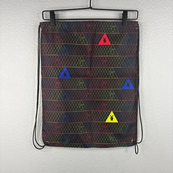 Dutch Bros Colorful Geometric Design Drawstring Backpack - Picture 7 of 8